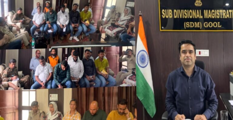 SDM Gool Imtiaz chairs disaster management meeting
